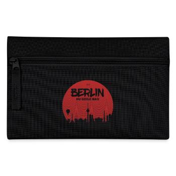 Berlin du geile sau - Federtasche - Schwarz - Vorne