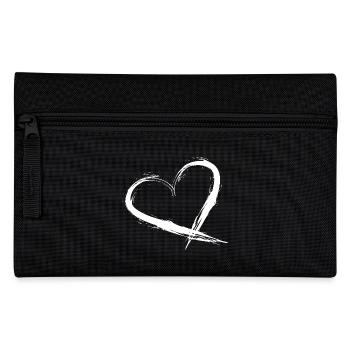 Coeur Design Brush Nouveau Vecteur Gafik White Street Art - Trousse - noir - Devant