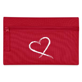 Coeur Conception vecteur Blanc - Trousse - rouge - Devant