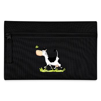Cow chasing Butterfly - Federtasche - Schwarz - Vorne