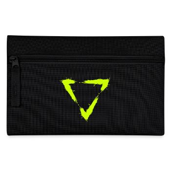 Symbol triangle brush design new yellow - Pencil Case - black - Front
