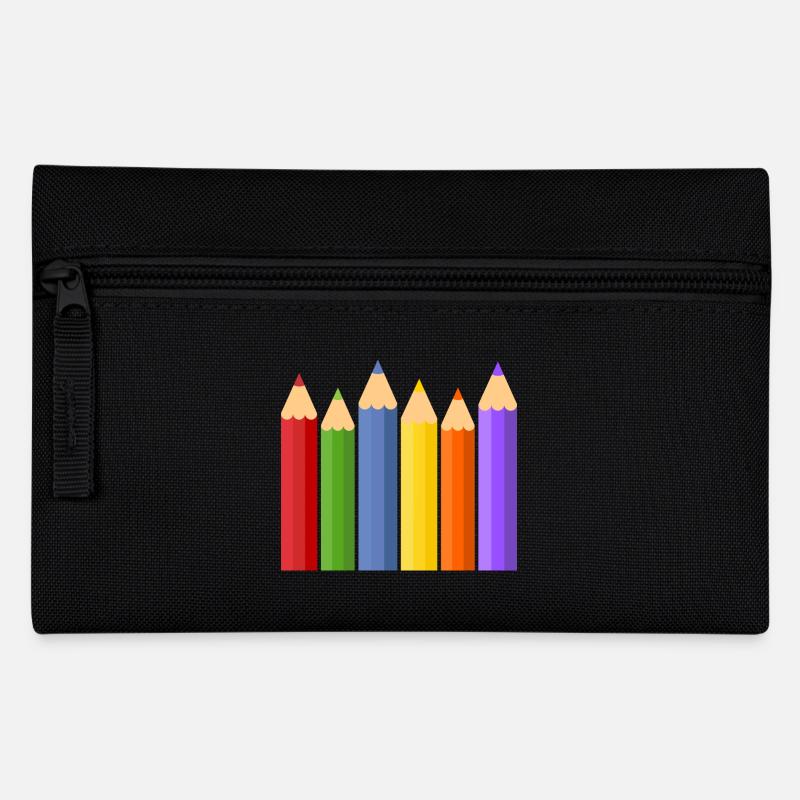 Bleistift Buntstifte Buntstift Stifte Stift Schule - Federtasche - Schwarz