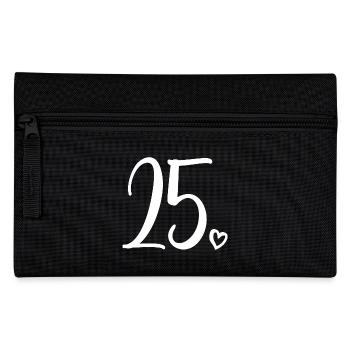 25ème anniversaire Femmes 25 ans Mignon Numéro 25 - Trousse - noir - Devant
