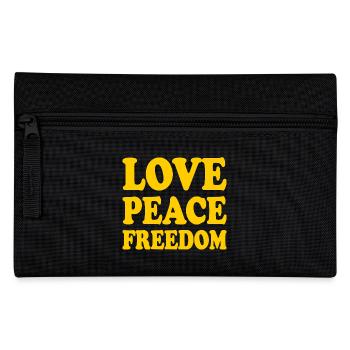 Love peace freedom - Trousse - noir - Devant