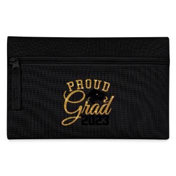 Proud Grad 2023 Graduated Student Graduation Party - Pencil Case - black - Front