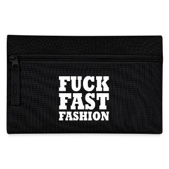 Fuck fast fashion - Pencil Case - black - Front