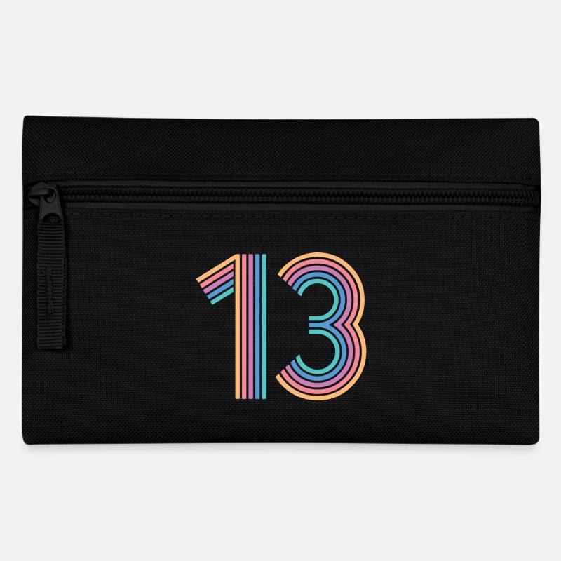 Cooles Geschenk zum 13. Geburtstag von 13 - 13 Jahren - Federtasche - Schwarz