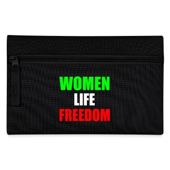 Women life freedom - Federtasche - Schwarz - Vorne