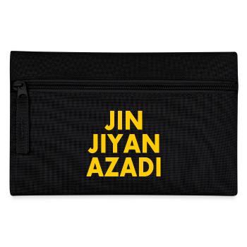 jin jiyan azadi - Federtasche - Schwarz - Vorne