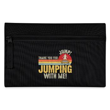 Jump Danke, dass du mit mir gesprungen bist - Federtasche - Schwarz - Vorne