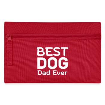 Bester Hundepapa aller Zeiten - Federtasche - Rot - Vorne