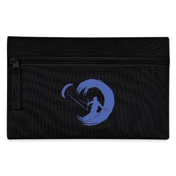 Kitesurfer Silhouette Aventure De Vagues Géantes - Trousse - noir - Devant