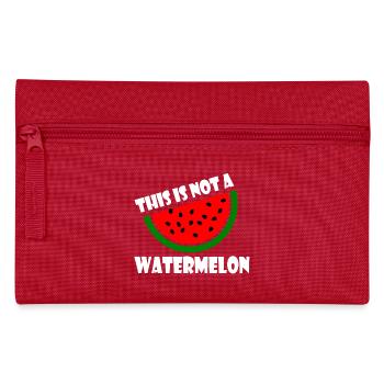 THIS IS NOT A WATERMELON - Pencil Case - red - Front