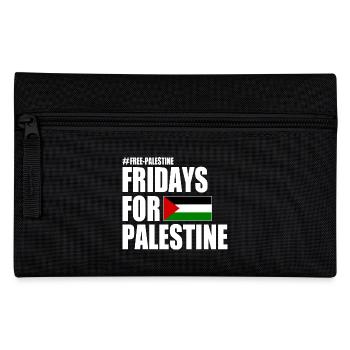 Free palestine fridays for palestine - Pencil Case - black - Front