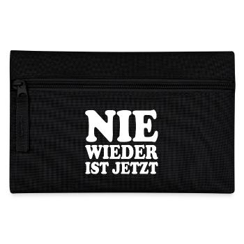 Nie wieder ist jetzt - Federtasche - Schwarz - Vorne