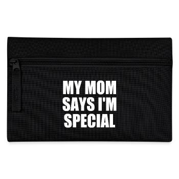 my mom says im special - Trousse - noir - Devant