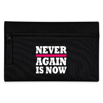 Never again is now - Federtasche - Schwarz - Vorne