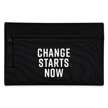 change starts now - Federtasche - Schwarz - Vorne