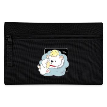 Dog Korean - Japanese Style 03B - Pencil Case - black - Front