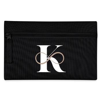 Unendlicher Buchstabe k - Federtasche - Schwarz - Vorne