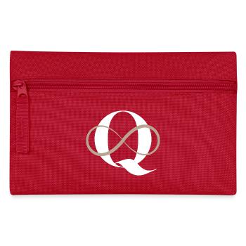 Lettre q infinie - Trousse - rouge - Devant