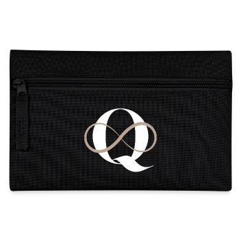 Unendlicher Buchstabe q - Federtasche - Schwarz - Vorne