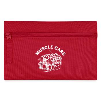 muscle cars moteur v8 cylindre bog block symbole - Trousse - rouge - Devant