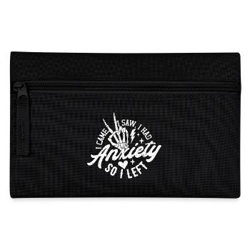 Je suis venu, j’ai vu que j’avais de l’anxiété alors je suis parti drôle - Trousse - noir - Devant