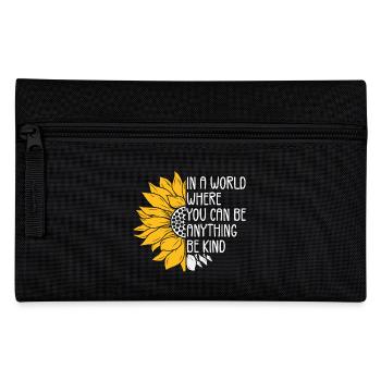in a world where you can be anything be kind - Trousse - noir - Devant