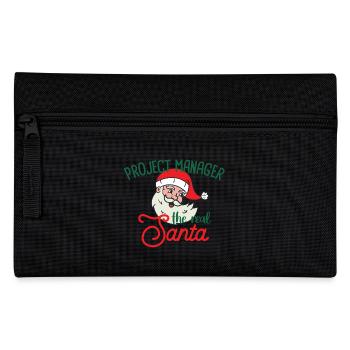 Project Manager xmas the real Santa Christmas - Pencil Case - black - Front