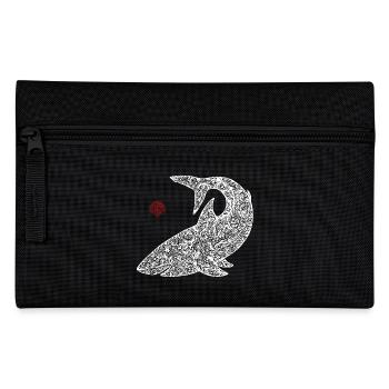 Great White Shark Pattern - Pencil Case - black - Front