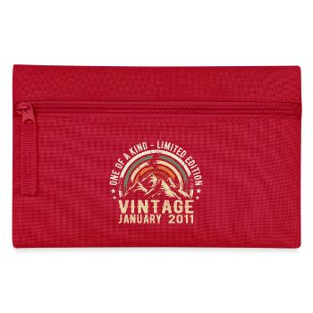 Januar 2011 Geburtstagsgeschenk - Original 14 Jahre - Federtasche - Rot - Vorne