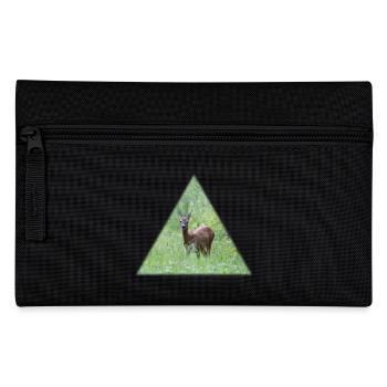 Deer in the tall grass - Pencil Case - black - Front