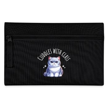 British Shorthair Cat Pet Funny Saying - Pencil Case - black - Front