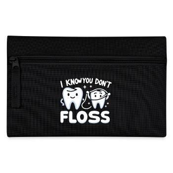 I Know You Don't Floss 13 - Federtasche - Schwarz - Vorne