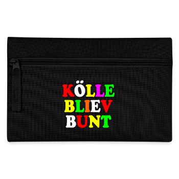 kölle bliev bunt - Federtasche - Schwarz - Vorne