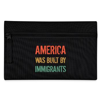 L’AMÉRIQUE A ÉTÉ CONSTRUITE PAR DES IMMIGRANTS Flüchtlingsrechte - Trousse - noir - Devant