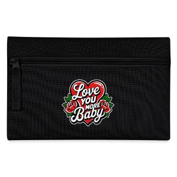 I Love You My Love T-Shirt zum Valentinstag Geschenk - Federtasche - Schwarz - Vorne