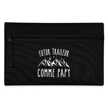 futur traileur cadeau garçon trail - Trousse - noir - Devant