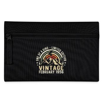 Anniversaire - février Cadeau Vintage février 1956 - Trousse - noir - Devant