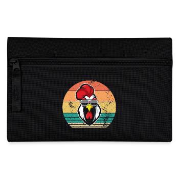 Chicken Rooster - Pencil Case - black - Front