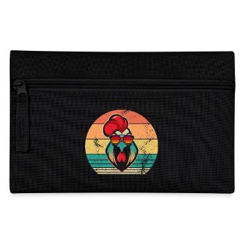 Chicken Rooster - Pencil Case - black - Front