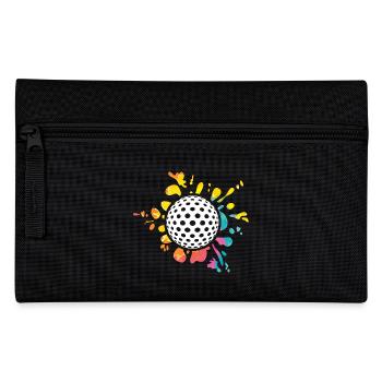 Golfspieler Golf - Federtasche - Schwarz - Vorne