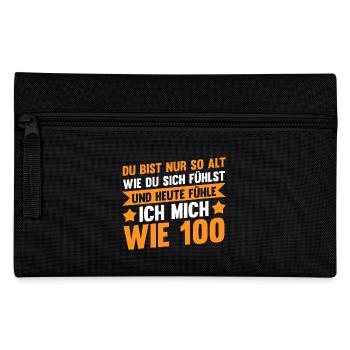 Ich Bin Nicht Alt Geburtstag - Federtasche - Schwarz - Vorne