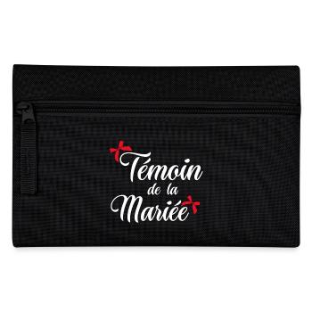 Témoin de la mariée noeud - Trousse - noir - Devant