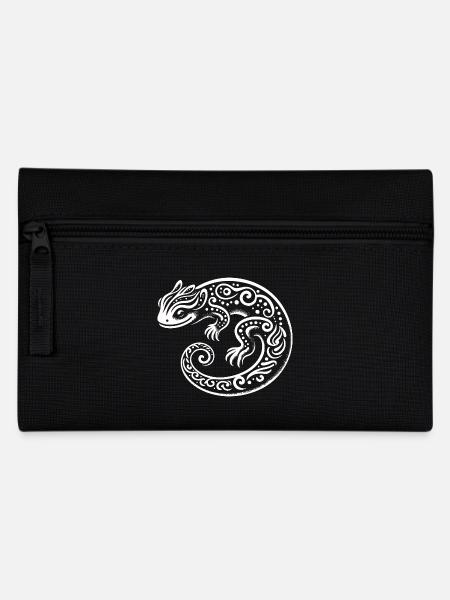Stammes-Eidechse - Federtasche - Schwarz