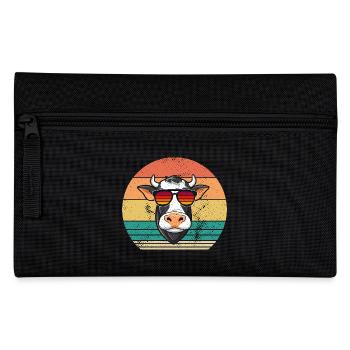 Cow Highland Cattle Cows - Pencil Case - black - Front