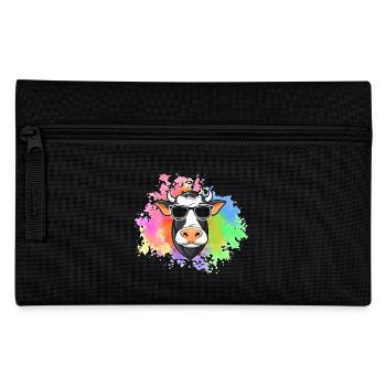 Cow Highland Cattle Cows - Pencil Case - black - Front
