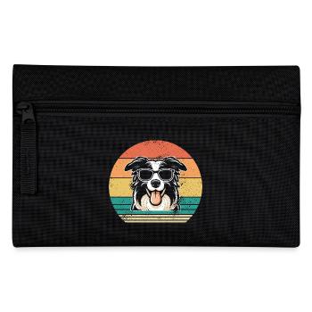 Border Collie - Federtasche - Schwarz - Vorne