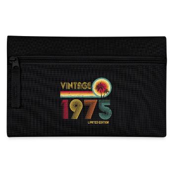 Vintage 1975 Limited Edition – Retro Sonnenuntergang 50er Jahre - Federtasche - Schwarz - Vorne